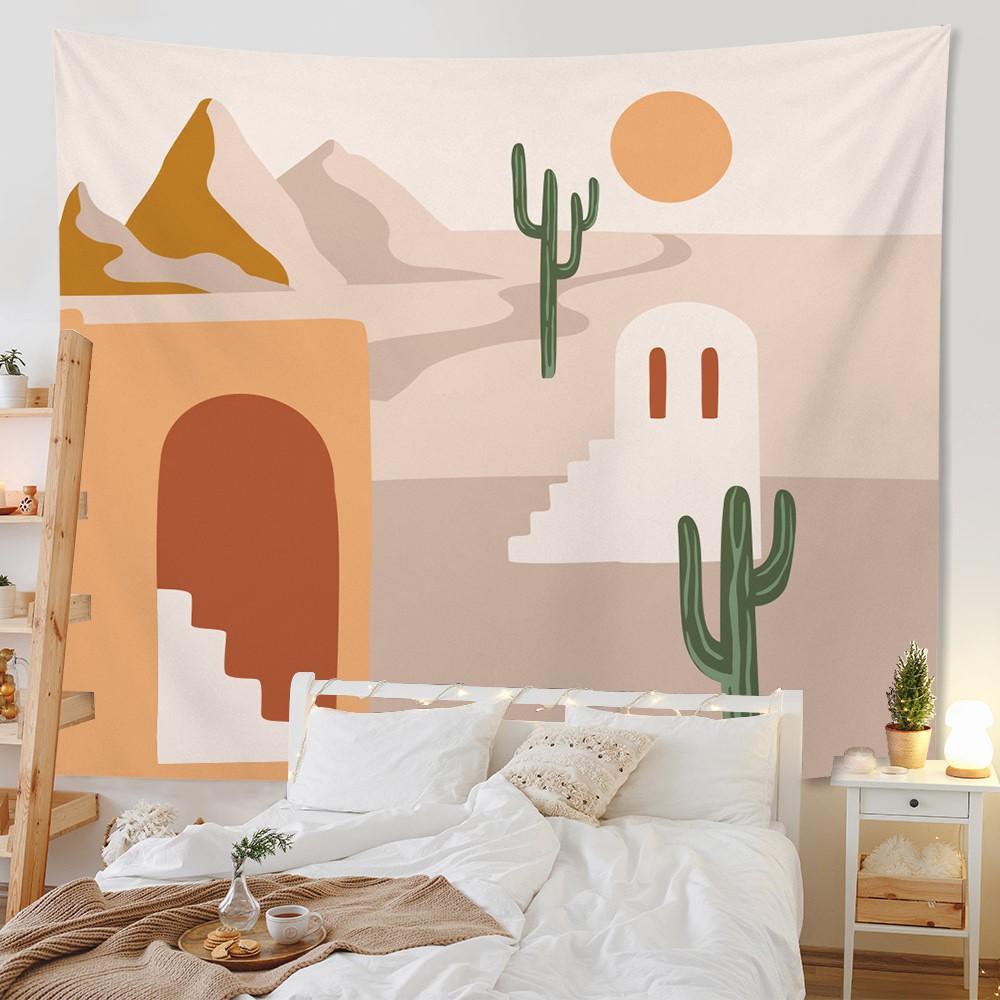 Home Decor Morandi Tapestry Background Room Living Room Bedroom Wall Hanging Background Wall Tablecloth