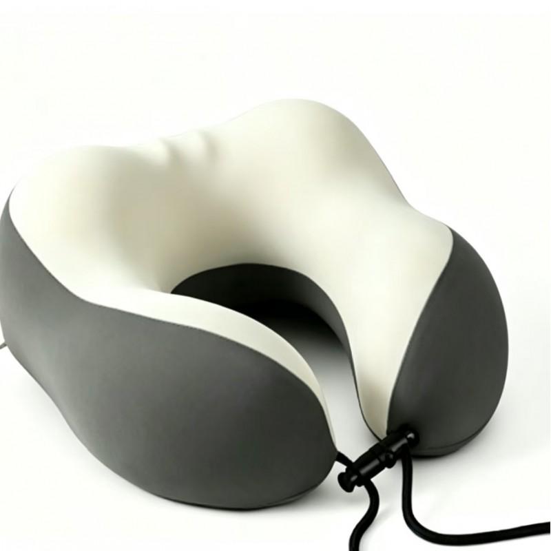 Cooling Ice Silk Memory Foam Travel Neck Pillow With Carry Bag Airplane Car Train Trip