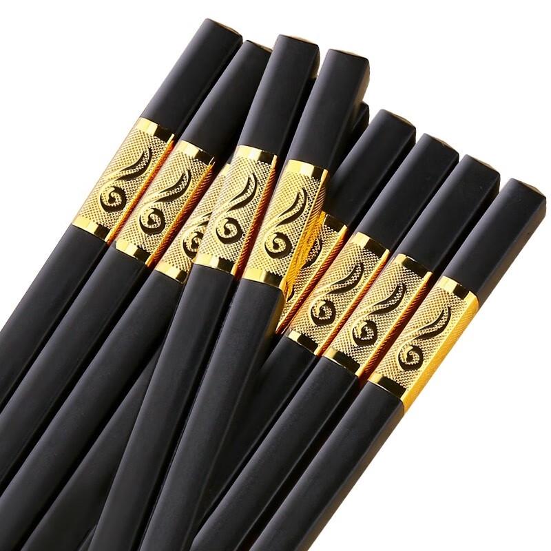Jingchuang Shitai Chinese Alloy Chopsticks Set