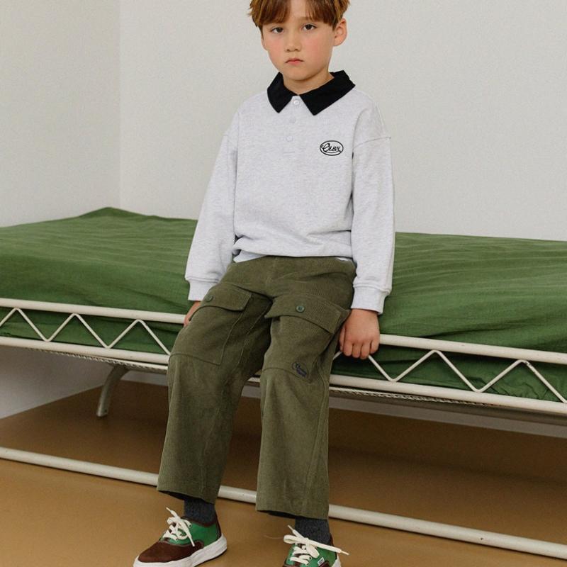  Olivan  Corduroy Wide Pants  Khaki 