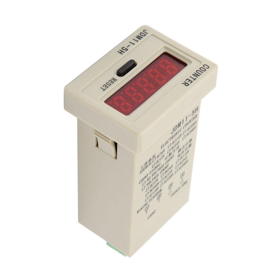 JDM11 5H 5 Digit Display Electronic Accumulating Counter DC 12V