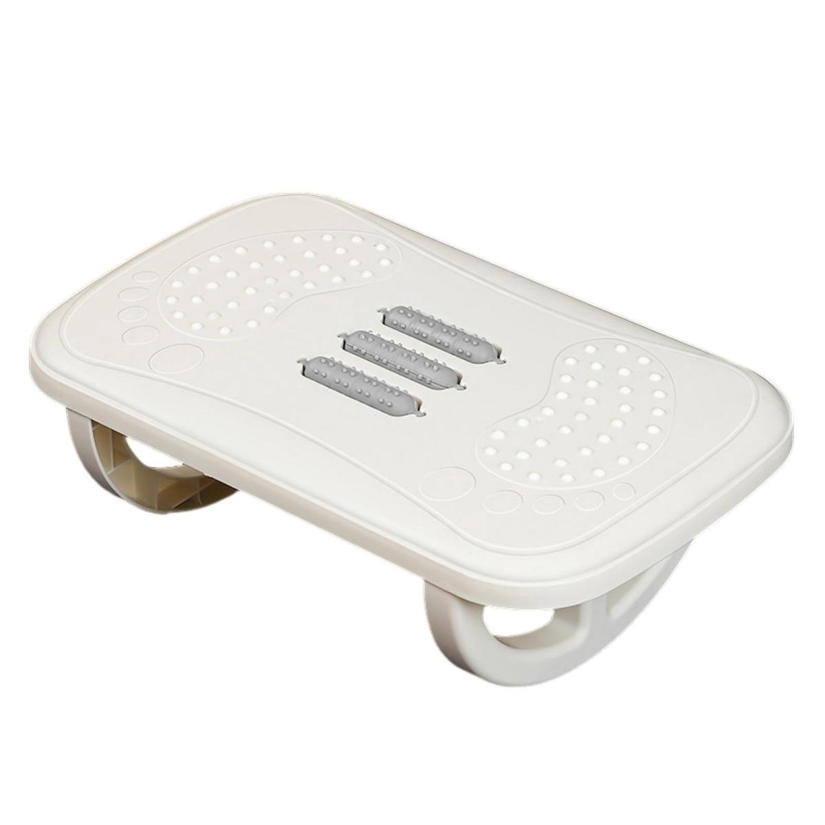 

Подставка для ног под стол с массажным роликом, прочная, портативная, для мужчин и женщин, для снятия боли в ногах, эргономичная, для домашнего офиса, для работы, качающаяся табуретка белый