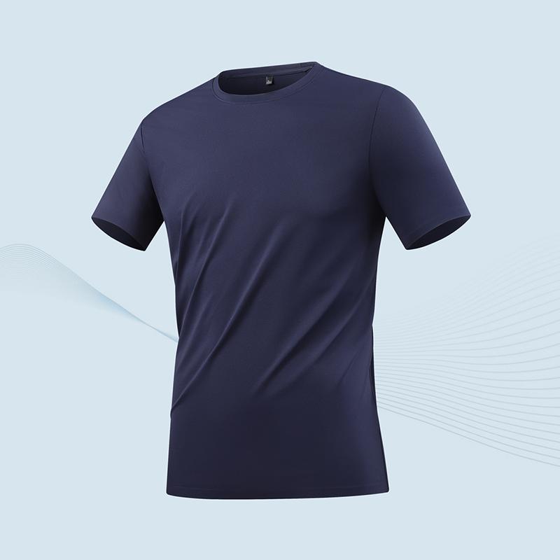 Summer Short Sleeved Men's Sports Short Sleeved Casual T-shirt Men's Casual Sports Quick Drying Short Sleeved T-shirt