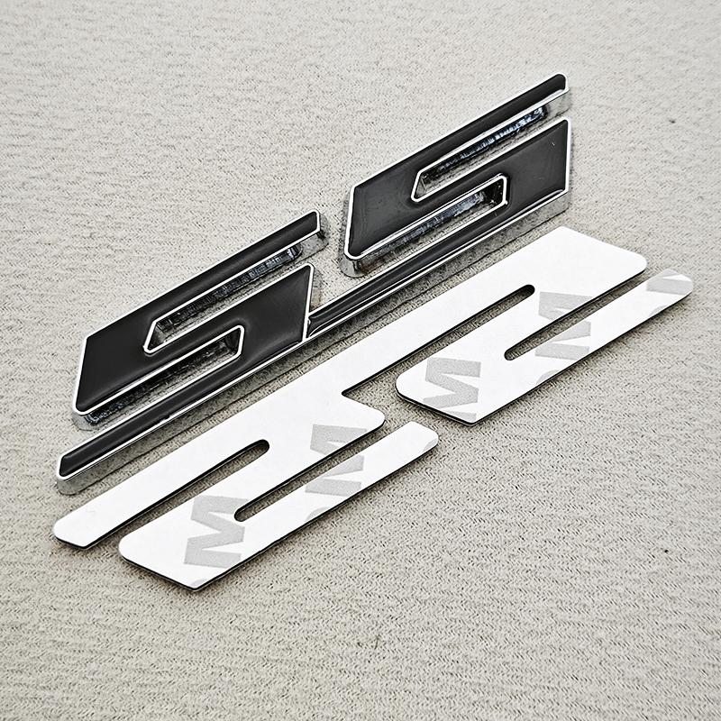 3D Metal Car Styling Red Black Logo SS Sticker Emblem Rear Trunk Badge For Chevrolet Camaro Chevelle Impala Malibu Accessories