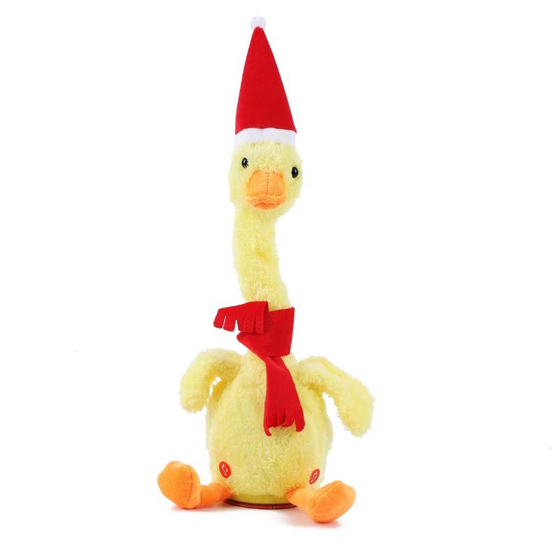 1Pcs Dancing With 138 Music Baby Toys Talking Singing And Walking Duck Musical Duck Plush Toy Christmas Gifts