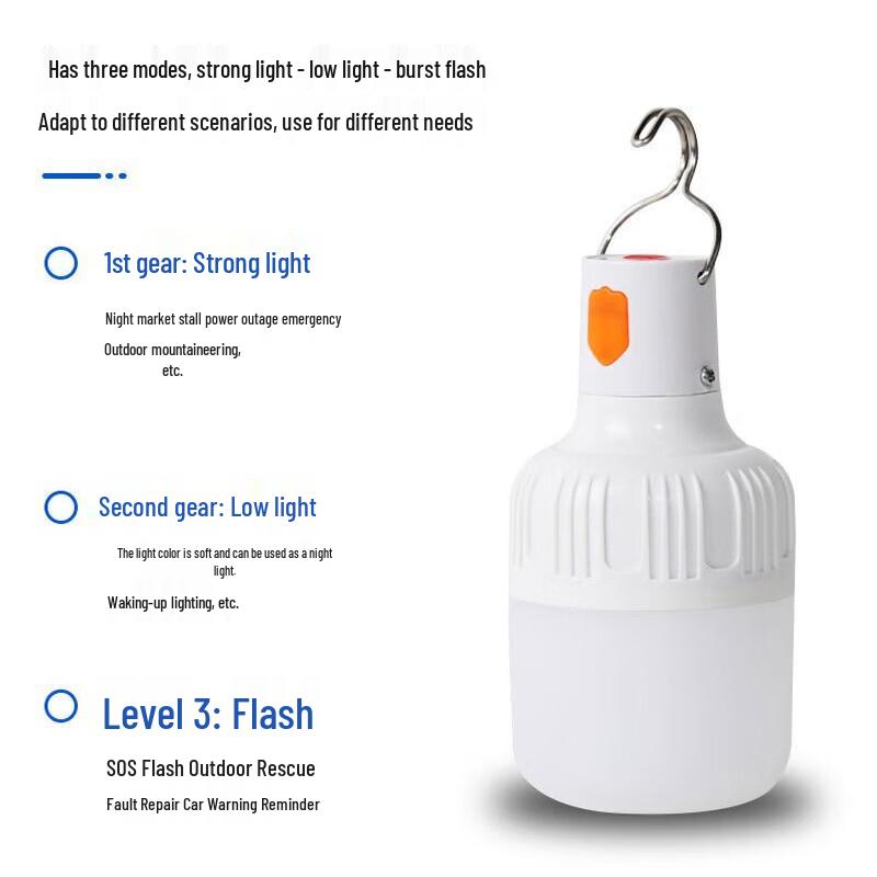 Rechargeable LED Emergency Bulb Light