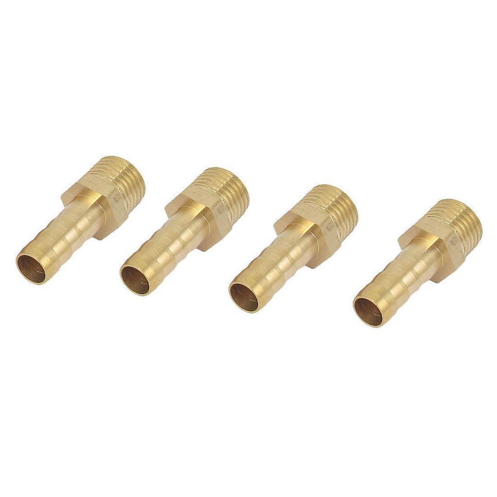 10 piezas de latón Manguera Recto acoplador adaptador 8 Mm