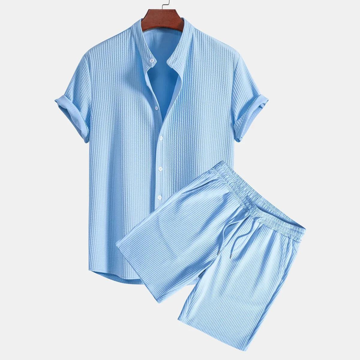 

Summer Outfit Men Set Men Sport Summer Outfit Man T-shirt Men Man Sets Men s Clothing in Men s Sets Men s Summer Suit S