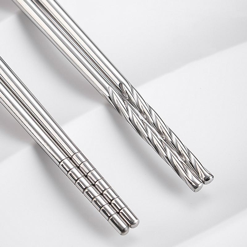 1Pair Stainless Steel Chopsticks Long Chopsticks Cook Noodles Deep Fried  Pot Chinese Chopsticks Reusable Metal Chopstick