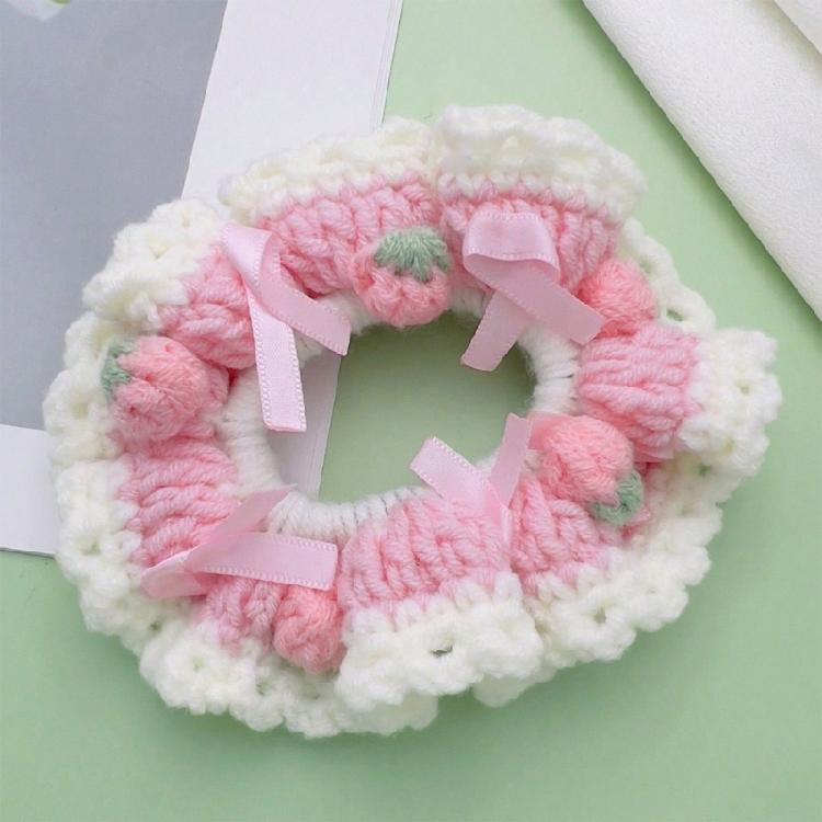 Elegant Crochet Hair Ornament Fashion Hair Scrunchie Lightweight Hairpiece Stylish Hair Accessory for Various Occasion