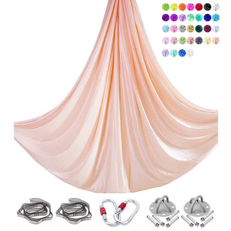 6m Nylon Aerial Yoga Hammock Set for Home and Studio Use