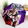 Vzor Goku Dragon Ball, automatický skládací deštník, přenosný a skládací design, 8 žeber, vánoční nebo narozeninový dárek.