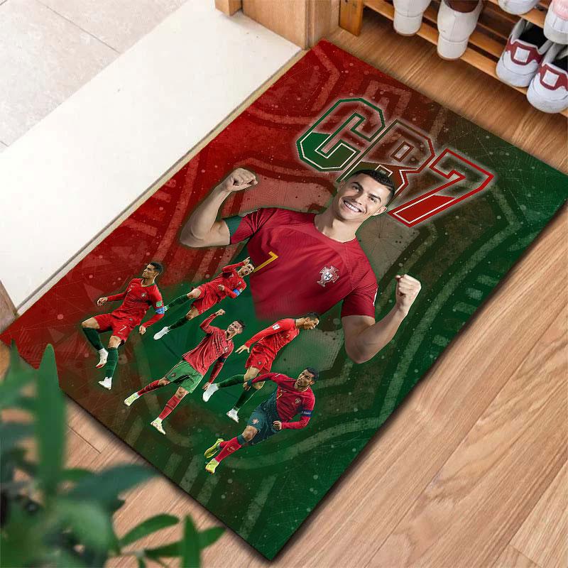 Cristiano Ronaldo Carpet Rug for Living Room Bedroom Home Sofa Decoration,Kids play Non-slip Floor Mat