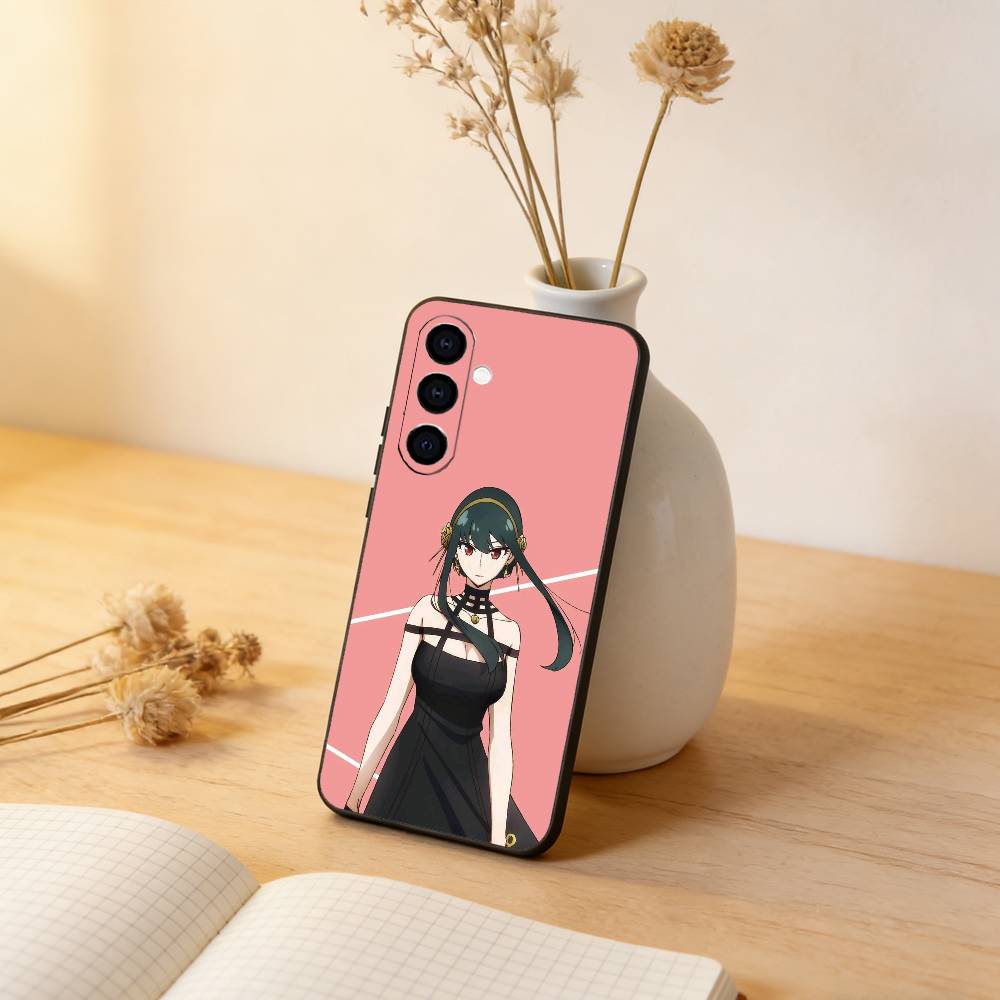 

Spy Family Yor Forger Phone Case Black Silicone Soft For Samsung Galaxy A73,A72,A71,A70,A53,A52,A51 Samsung a22 4g