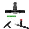 4/7mm Hose Connectors Barb Hose Connectors Drip Irrigation System T Connectors for Garden Watering Lawn Irrigation