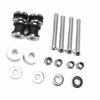 Motorcycle Backrest Sissy Bar Detachable Docking Hardware Kit Replacement for FXST FXSTB 1987‑1999