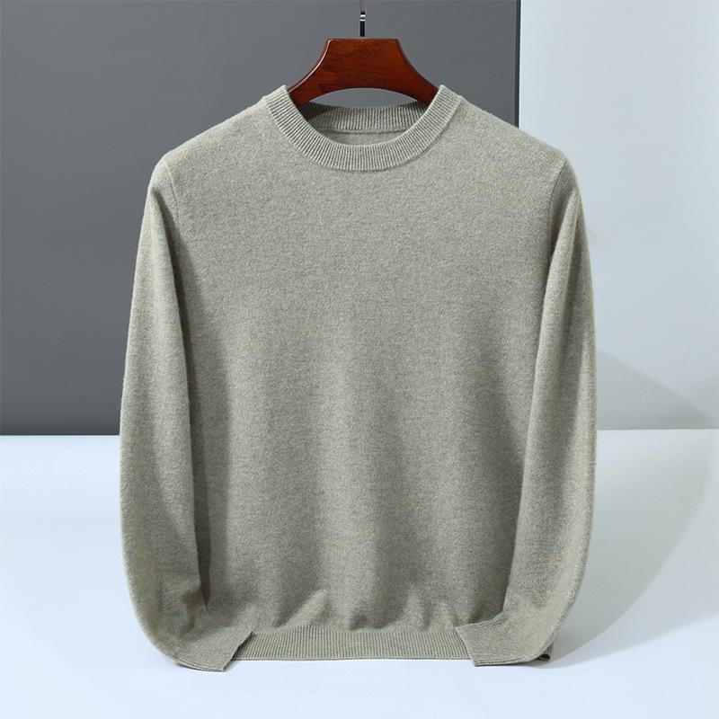 Cashmere sweater crew neck sweater loosely knitted new inner wool sweater