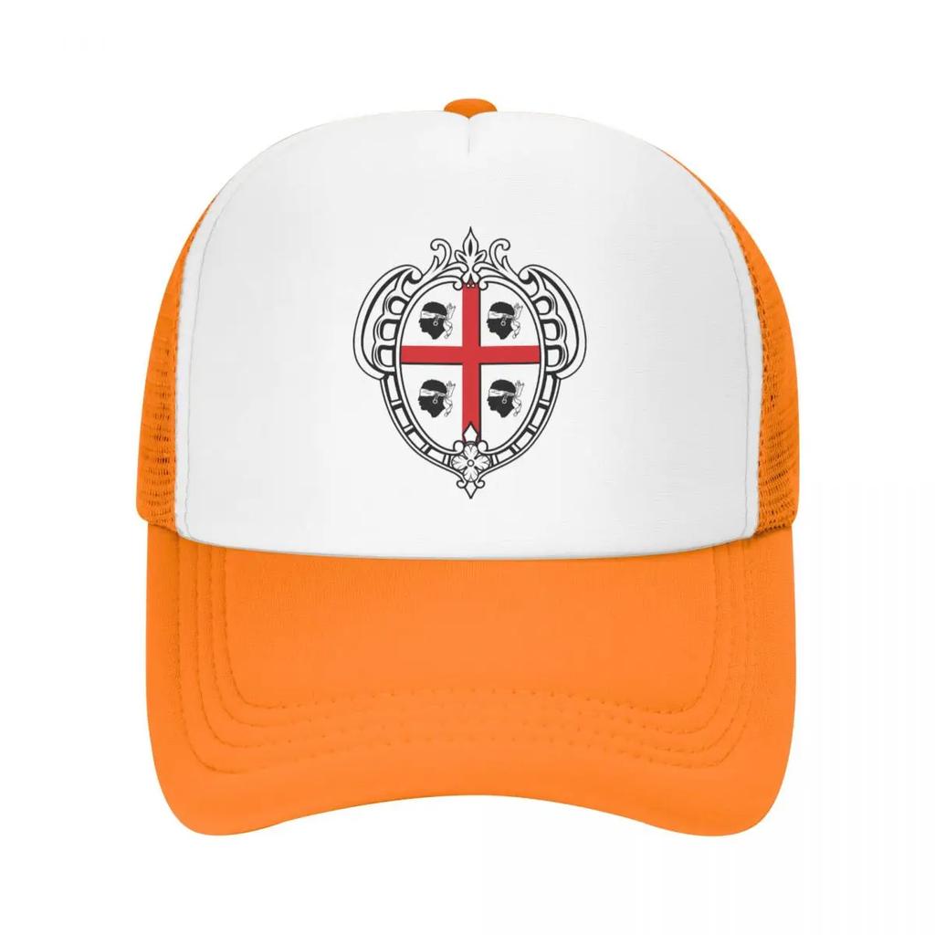 Custom Punk Coat Of Arms Of Sardinia Flag Baseball Cap Adjustable Italy Sardegna Trucker Hat PerforUnisexce Snapback Dad Hat