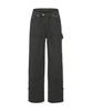 THEVINYLHOUSE Dyed Double Knee Pants Charcoal (Vh2Dsupa10A)