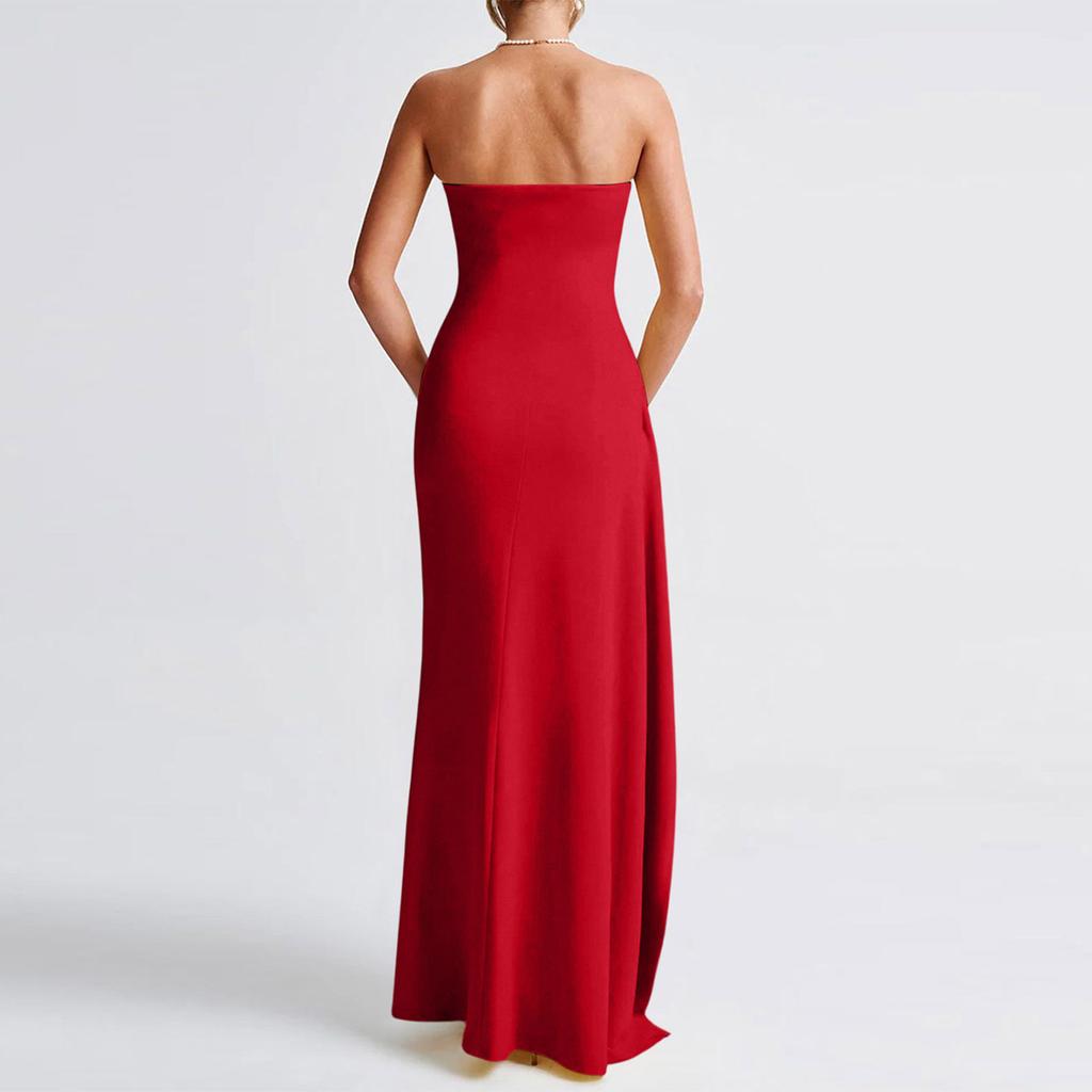 Women's Fashionable Off-the-shoulder Strapless Dress