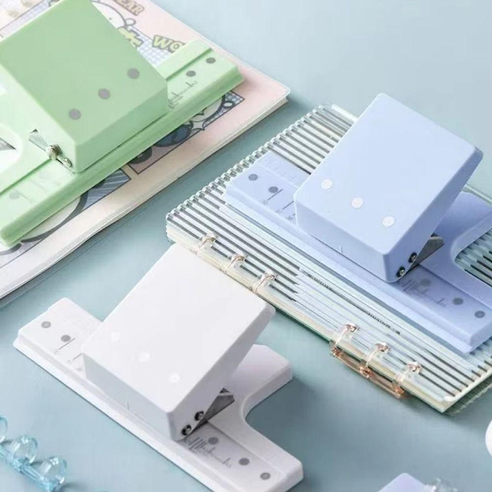 3 Holes Paper Hole Puncher Mini Size Paper Binding Punch Hole Punching Machine Binder Binding