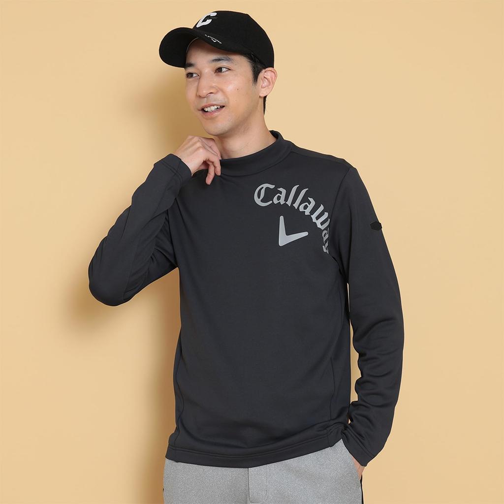 Long Sleeve Mock Neck Shirt Warmth and Abrasion Golf Innerwear C24233110 [Callaway] Men's (Karushi Resistance) / / 1010_Black