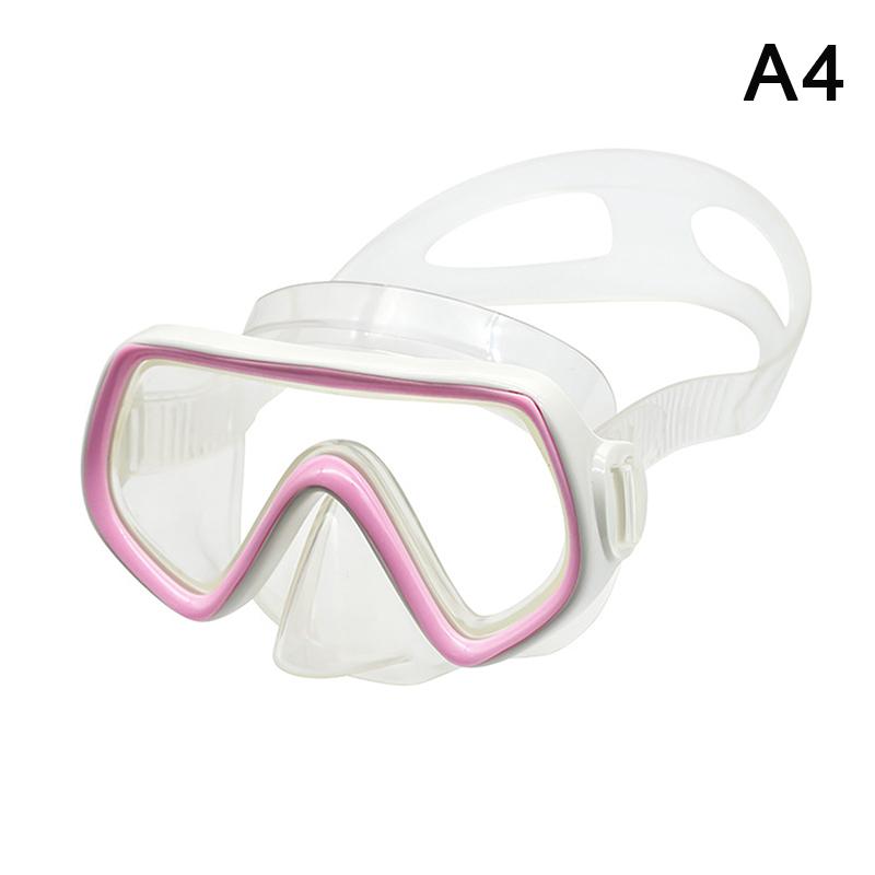 Dykmask Vattentäta Simglasögon Panoramiska HD För Vuxna Ungdomar Silikonkjol Anti-Dimm Med Nästäcke Simutrustning