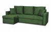 Bella Corner Sofa Bed with Sleeping Function, Corner Sofa, Family Furniture, Green Velvet