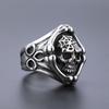 3D Skull Reaper Stainless Steel Gothic Motorcycle Ring