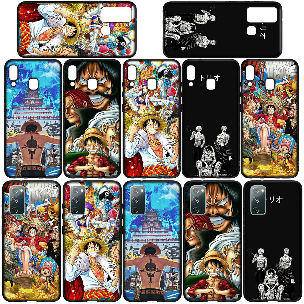 Phone Case for iPhone 17 15 16 Plus XR Redmi Note 14 12 11 13 Pro Max Huawei P30 P20 Lite Y9 OPPO A60 A40 A80 A18 A16 A54 Anime Luffy One Piece Cover