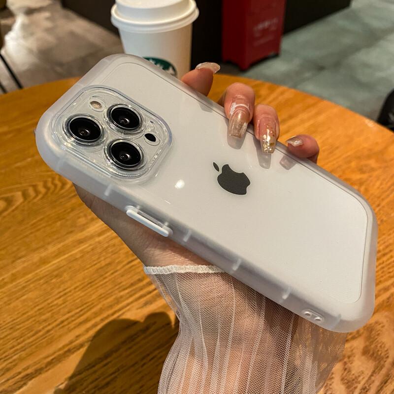 Shockproof Silicone Bumper Clear Phone Case For iPhone 13 12 11 14 Pro Max XR X XS 7 8 Plus Camera Protection Transparent Cover