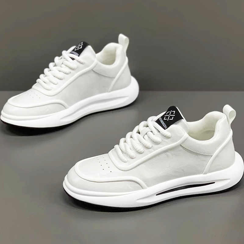 

Men s Shoes Casual Sneakers Shoes Leather Forrest Gump Shoes 44 коричневий