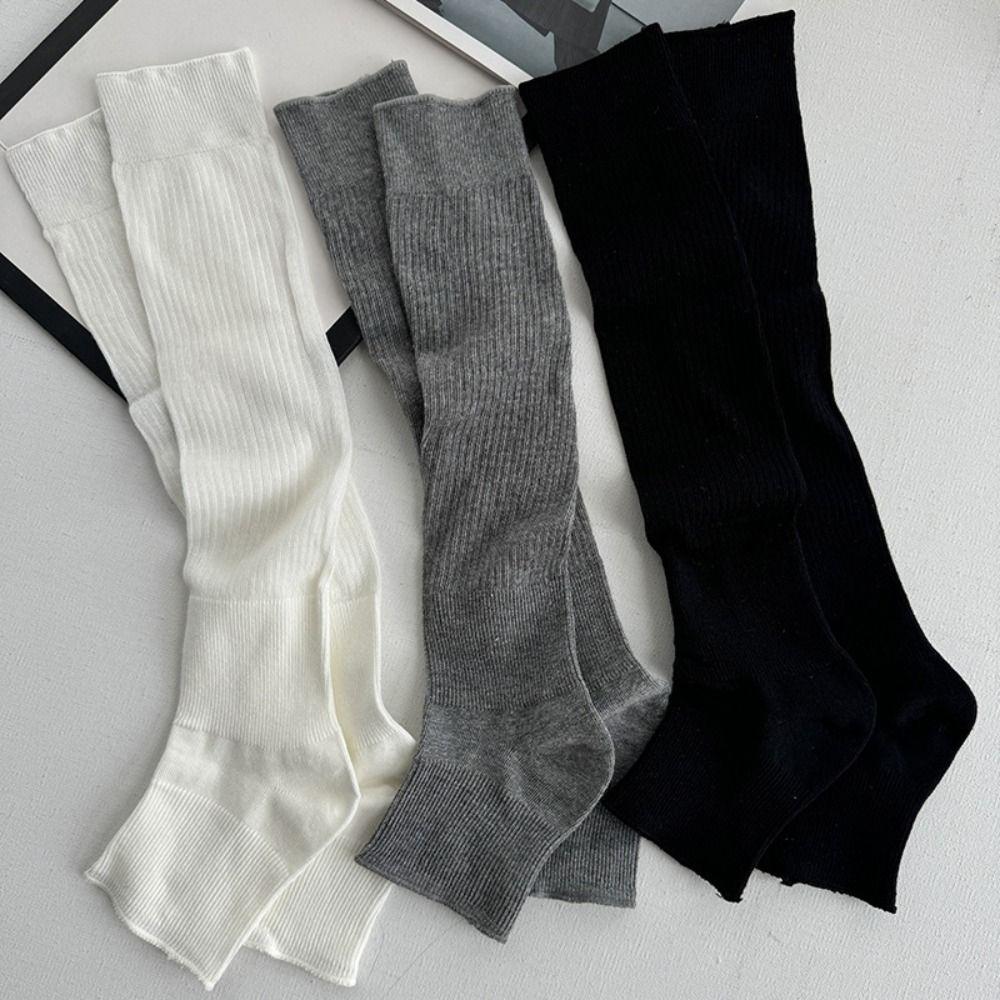 Solid Color JK Calf Socks Ultra-Thin Mid-tube Stocking All Match Knee High Socks  Streetwear