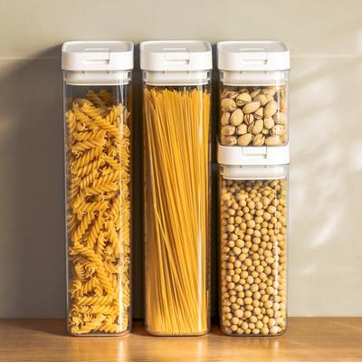 Pasta-Aufbewahrungsbox, transparenter Kunststoff, Getreidedichtungstank, Spaghetti-Aufbewahrungsbehälter, feuchtigkeitsbeständiger Snackbehälter, Küchen-Lebensmitteltank