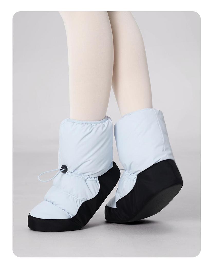 Women's Fleece Lined Ballet Warm-Up Boots - Autumn/Winter Practice Shoes for Dancers