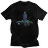 Kawaii Mode John Wick T-Shirt Herren Rundhals Kurzarm Pitbull Hund Grafik T-Shirt Vorgeschrumpfte Baumwolle Normale Passform Tee Oberteile