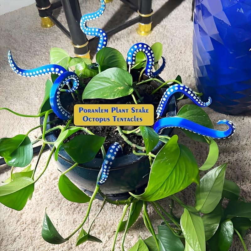 7pcs Octopus Legs in Planters House Octopus Tentacle Funny Plant Accessories Decorations House Plant Decorations 3 Colors