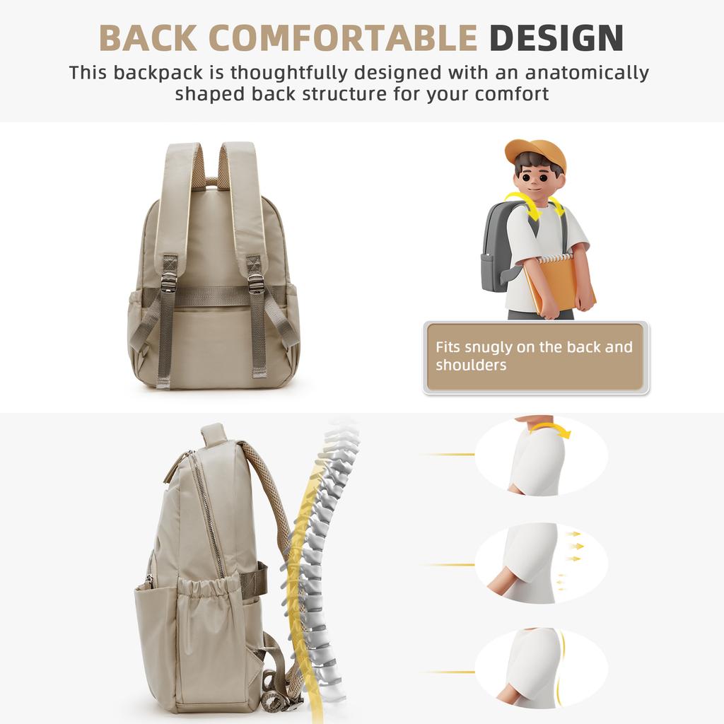 Dámský batoh Feminina Batoh Velkokapacitní Neformální Mochila Všestranný denní batoh Dámská taška přes rameno Vodotěsný nylonový batoh