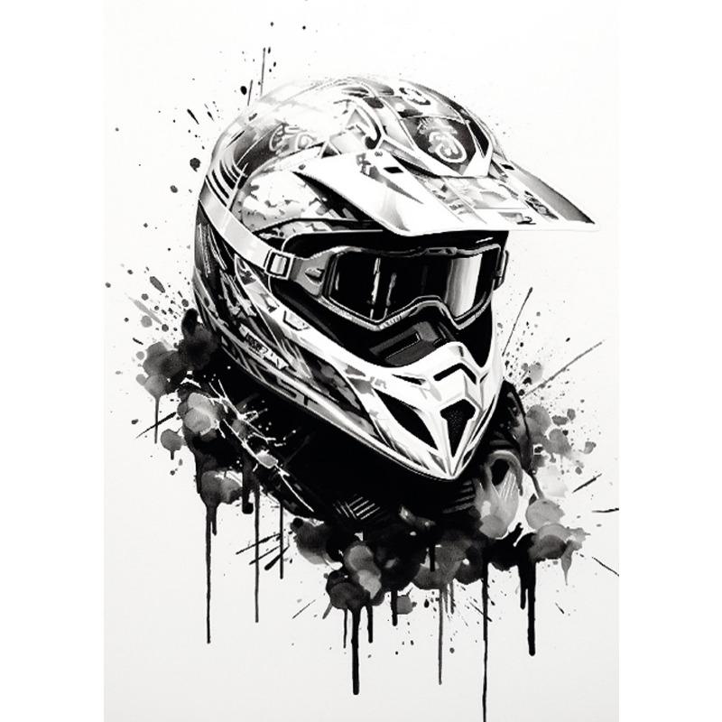 Akwarela Błotny Rower Motocross Płótno Malarskie Plakaty Wydruki Motocykl Rower Ścienny Obraz do Pokoju Wystrój Domu Prezent dla Syna