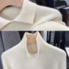 Fashion France Knit Long Sleeve Tops Woman Design Loose Slim Solid sweater Female Retro Chic Elegant Casual Thicken Warm Clothes New