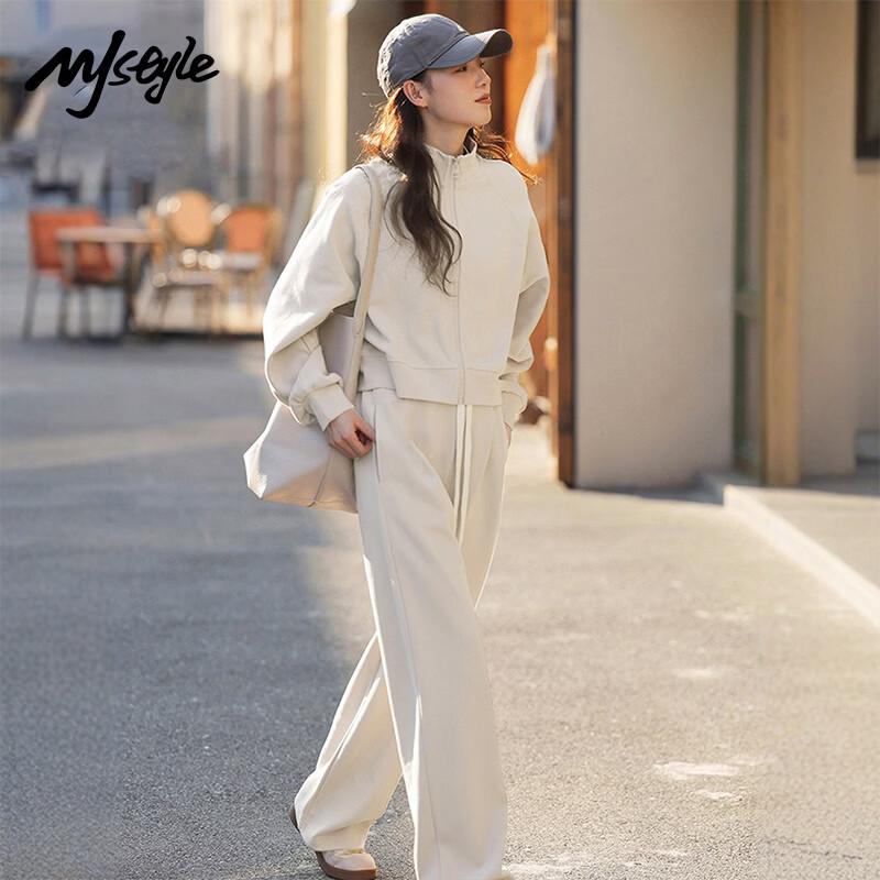 MJ STYLE Women s Casual Cardigan & Wide-Leg Pants Set XL