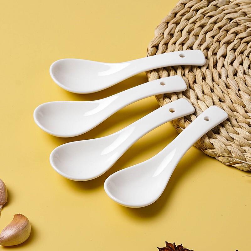 Youlaifu Keramik Suppen- & Esstellerlöffel