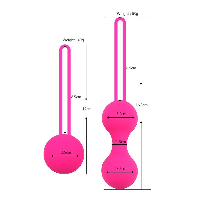 1 Set Safe Silicone Kegel Balls Vaginal Ball Geisha Ball Vaginal Tighten Exercise Machine Beads Sex Toys for Women Ben Wa Balls