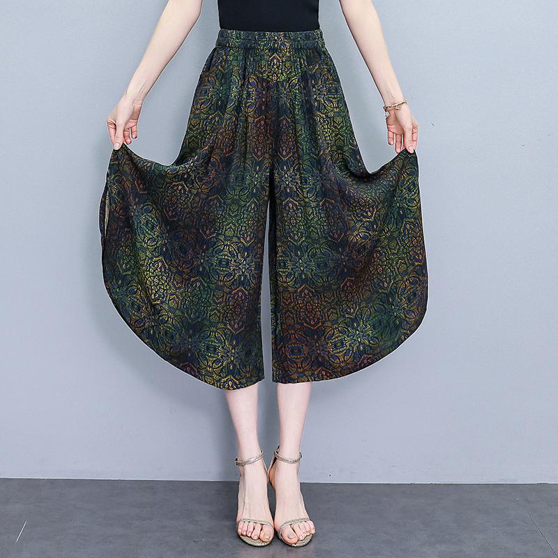 Pantaloni oversize estivi Pantaloni eleganti casual a gamba larga Abiti estivi da donna in vita elastica