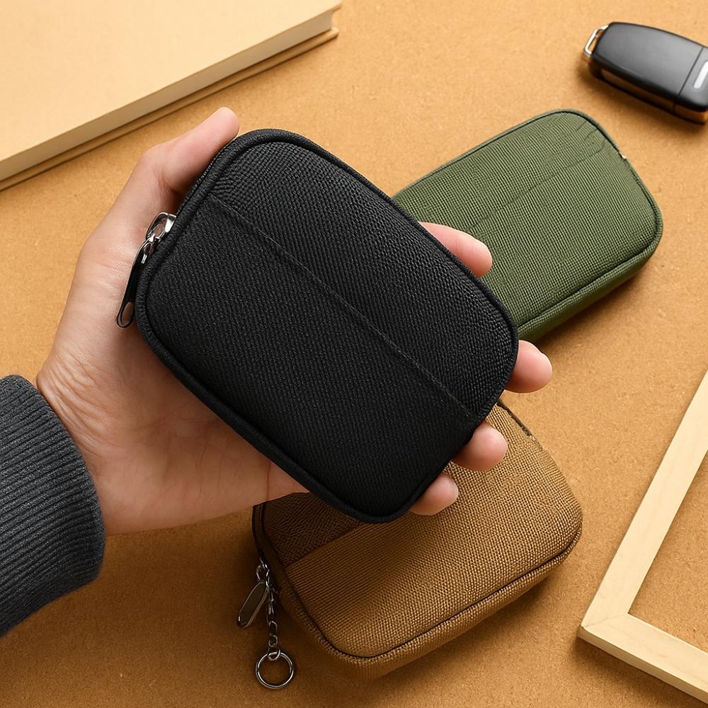 Oxford Cloth Card Pouch Card Holder Men Wallet Multifunctional Mini Earphone Storage Bag  Travel