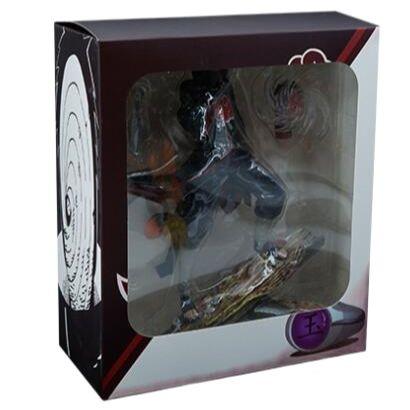 26cm Anime Akatsuki Uchiha Obito Tobi Battle Ver. GK PVC Action Figure Statue Collection Stand Model Kids Toys Doll Gifts
