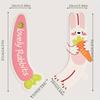 2pcs Scented Waterproof Toilet Seat Covers, Cartoon Rabbit & Carrot, EVA, Reusable, All-Season
