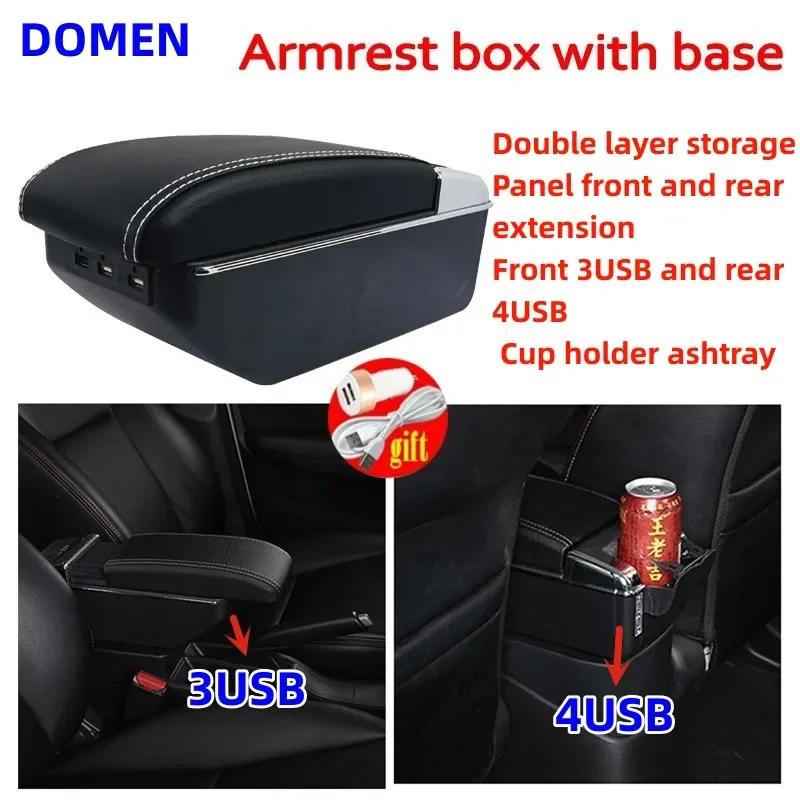 For Ibiza 6j Ibiza 6L Armrest Box For Seat Ibiza Car Armrest Central Storage Box Retrofit with USB Interior Car Accessories