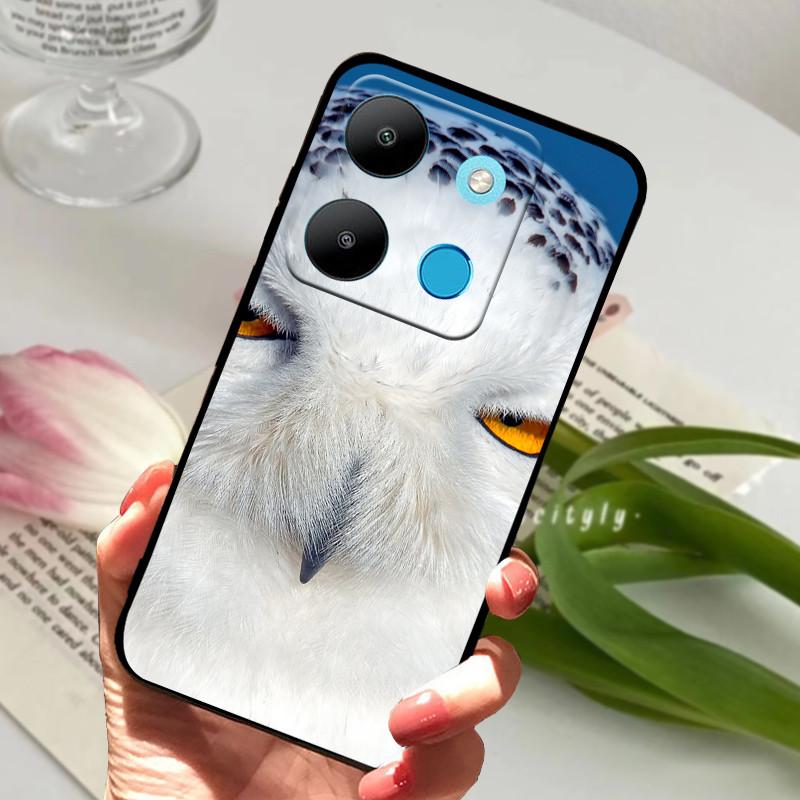 For Infinix Smart 7 Case Luxury Silicone TPU Soft Phone Black Cover Cases For Infinix Smart7 X6515 Funda Protector Coque Capa