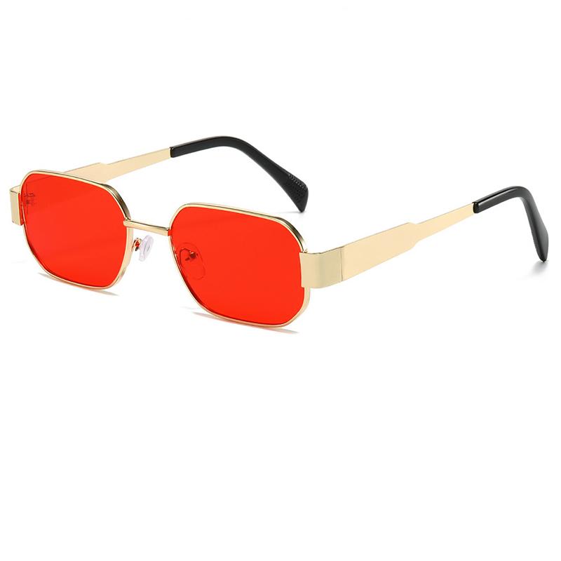 Fashion Simple Square Sunglasses for Men Women Classic Vintage Design Hip Hop Casual Metal UV400 Sun Glasses Unisex Eyewear 2026